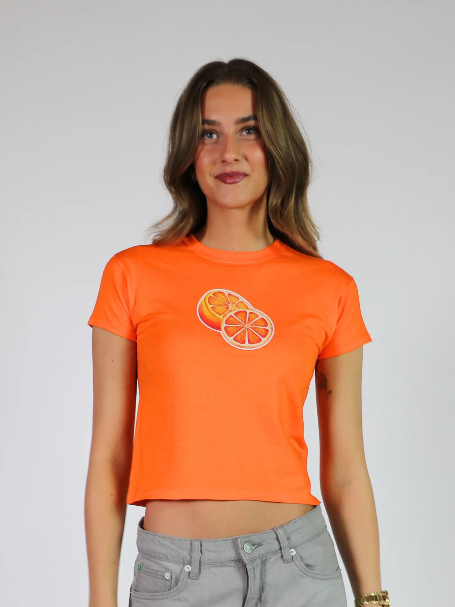 ORANGES BABY TEE - ORANGE