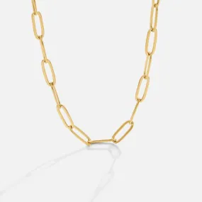 Paperclip Gold Necklace