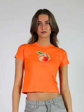 PEACH BABY TEE - ORANGE