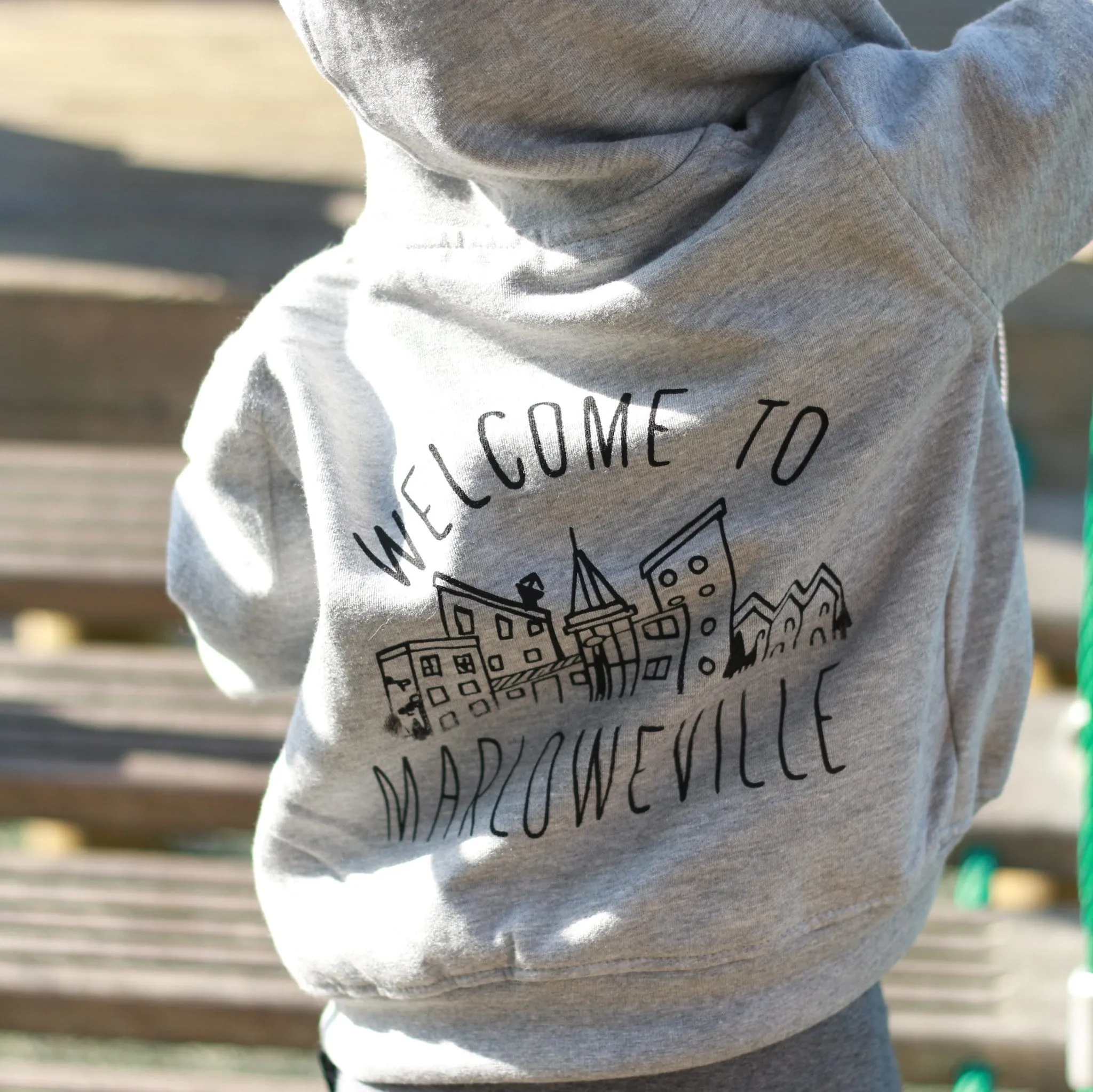 Personalised "Welcome to" Town Zip Hoodie