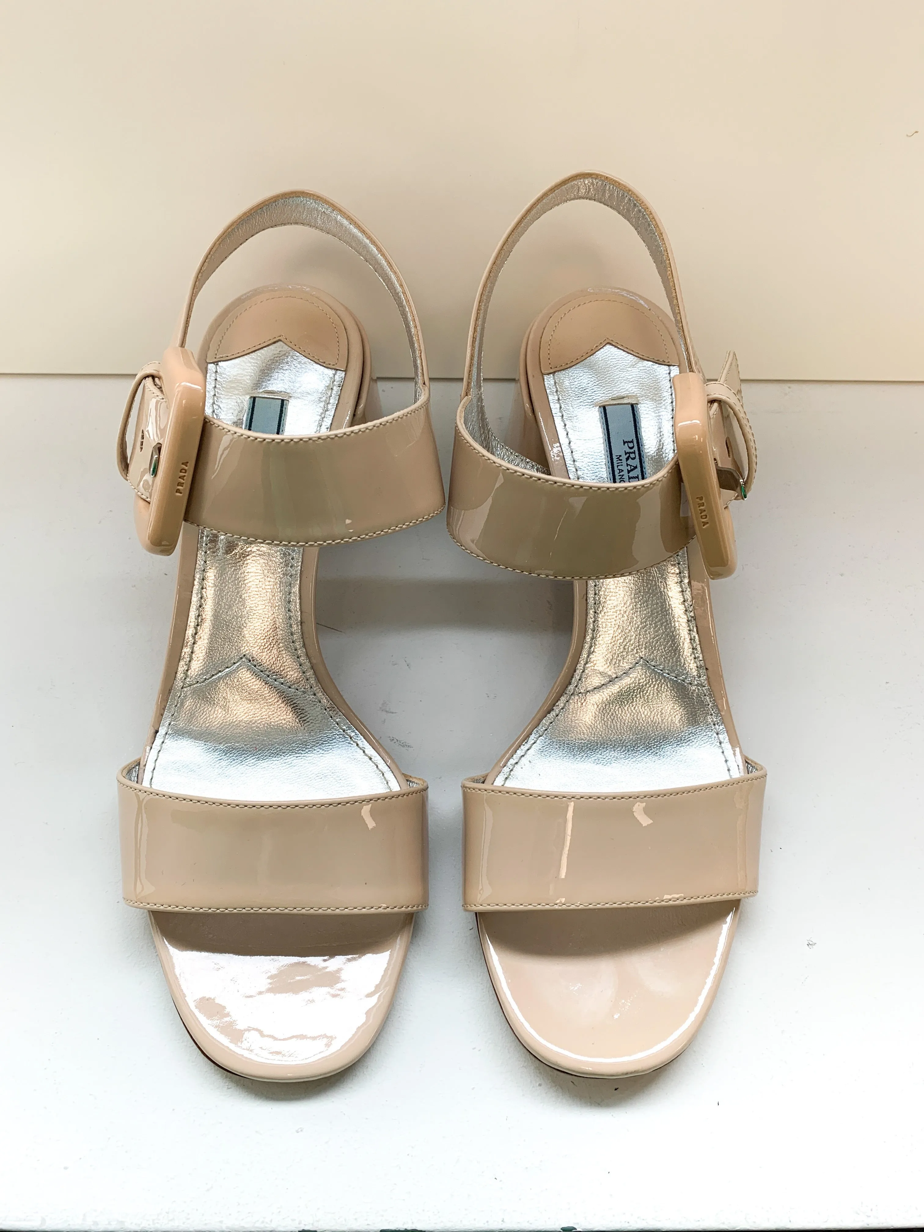 Prada Nude Sandals 39