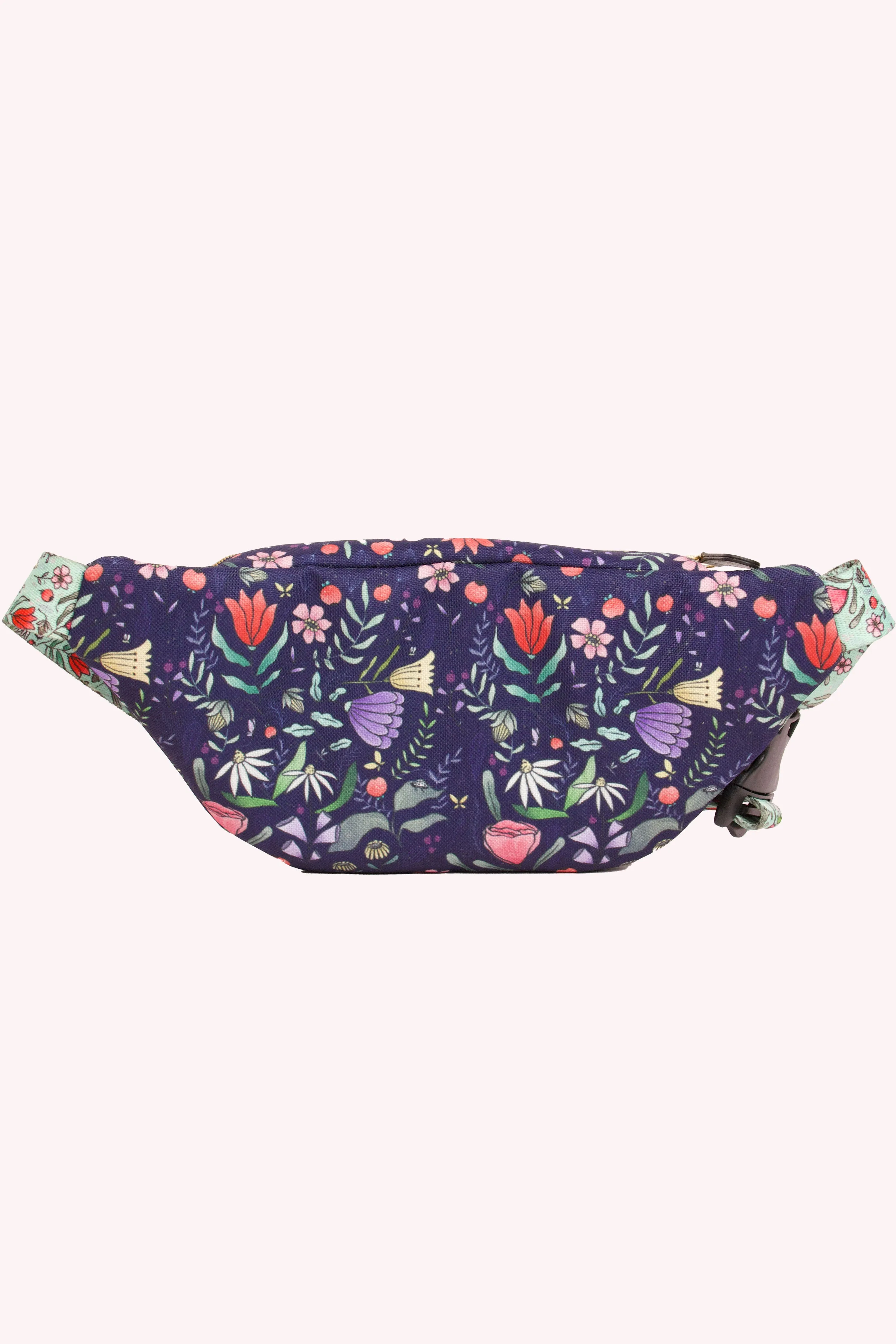 Purple Floral Fanny Pack