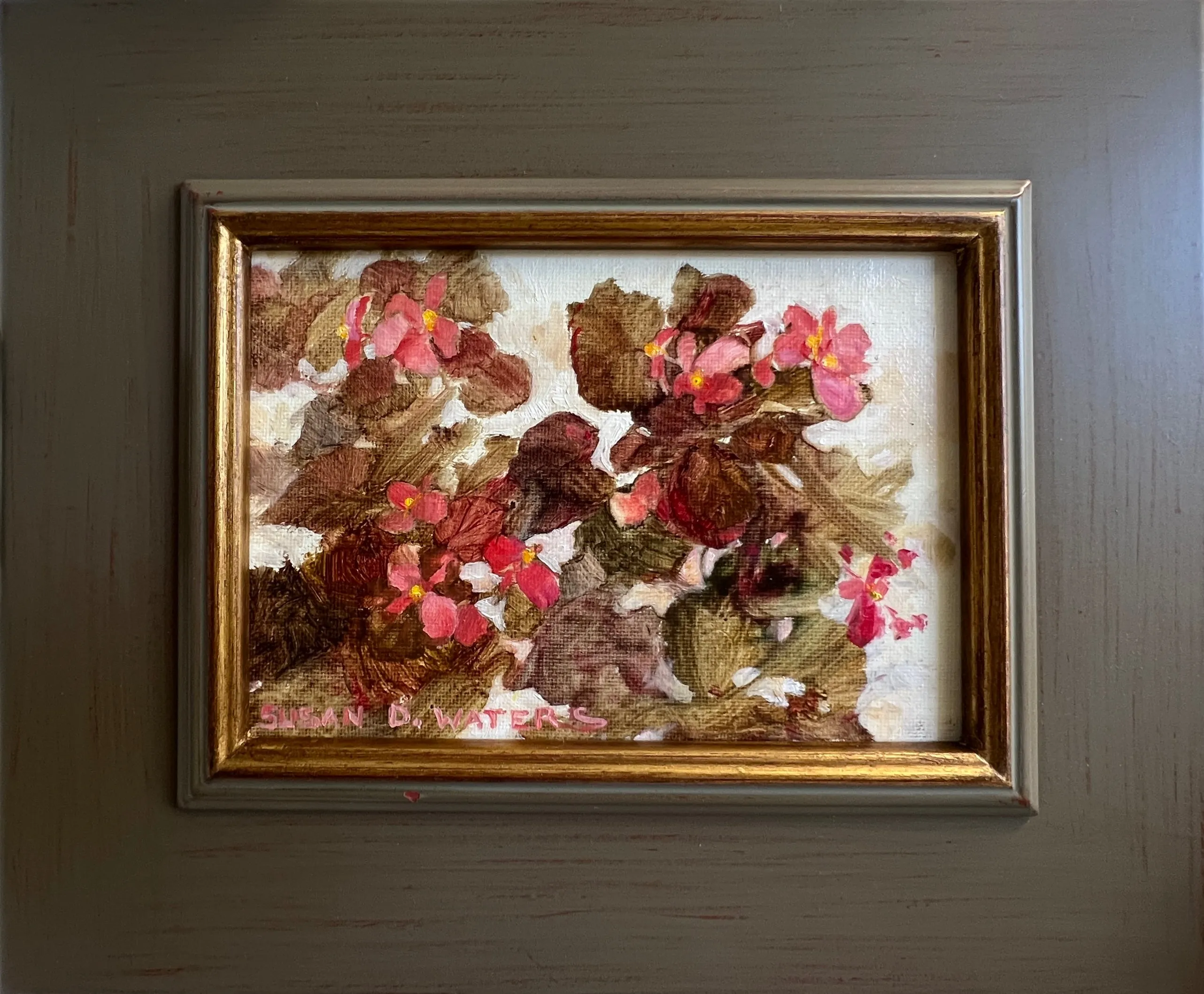 "Wax Begonia 1" by Susan D. Waters