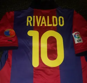 Rivaldo Barcelona Centenary 2000 2001 Jersey Shirt Camiseta Maglia XL