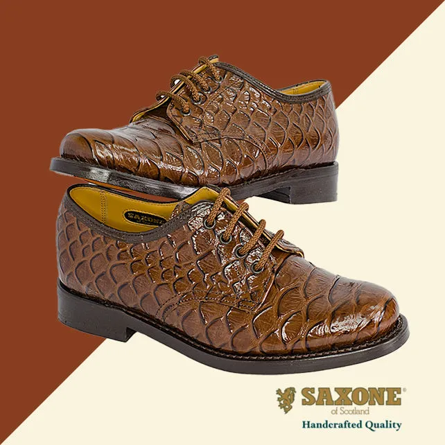 Saxone Choc Croc  Shoe