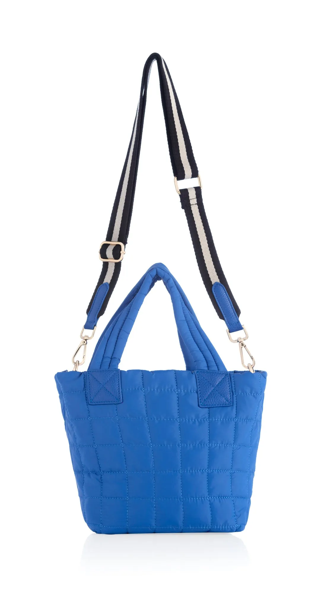 Shiraleah Ezra Quilted Nylon Mini Tote Cross-Body, Ultramarine