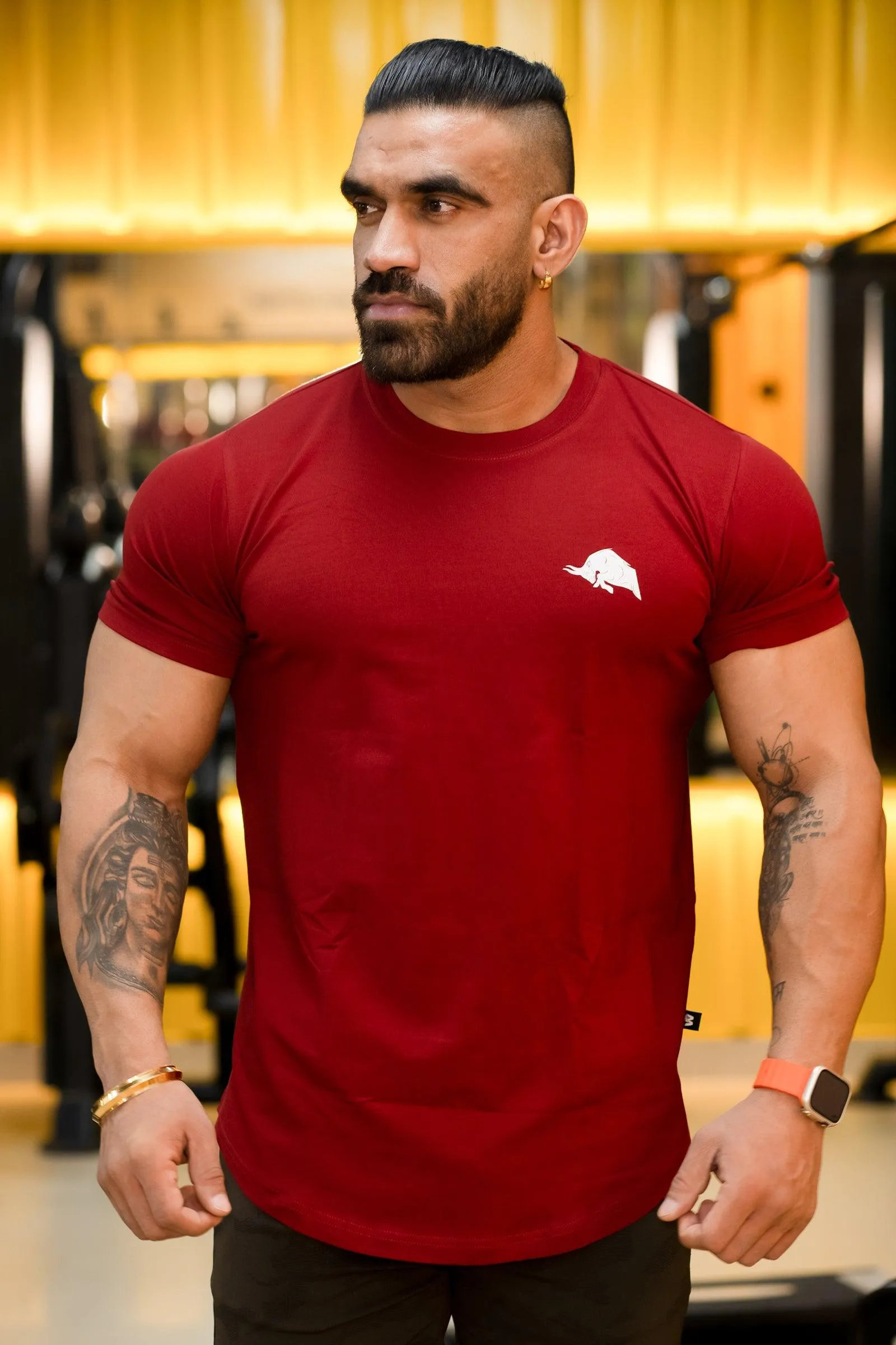 Signature Bull Athletic T-shirt (Wine)