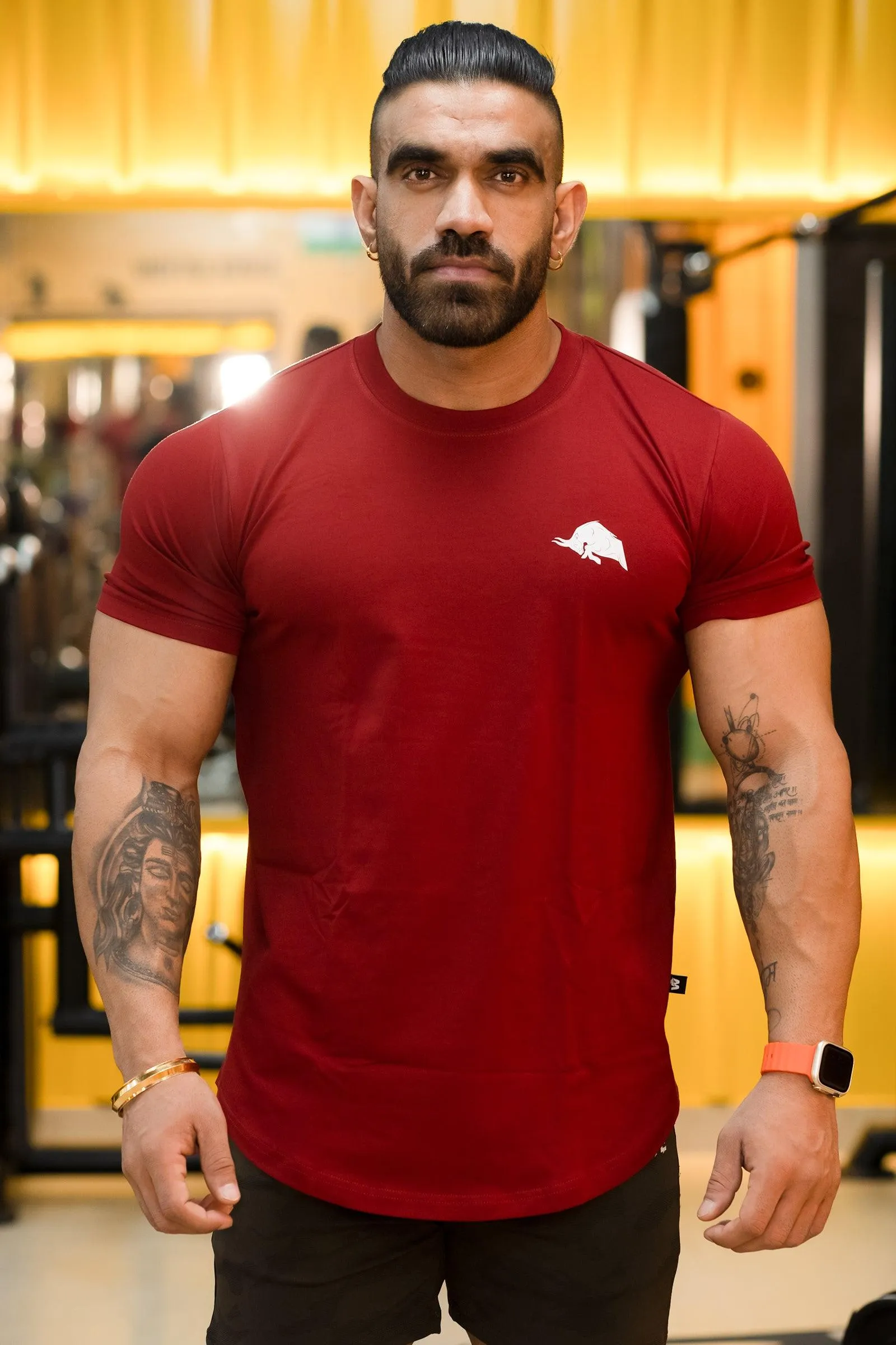 Signature Bull Athletic T-shirt (Wine)