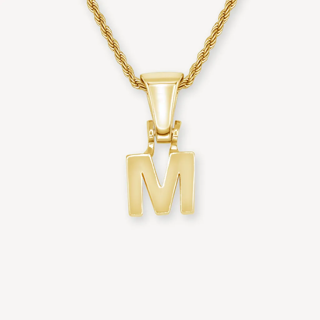 Single Gold Block Letter