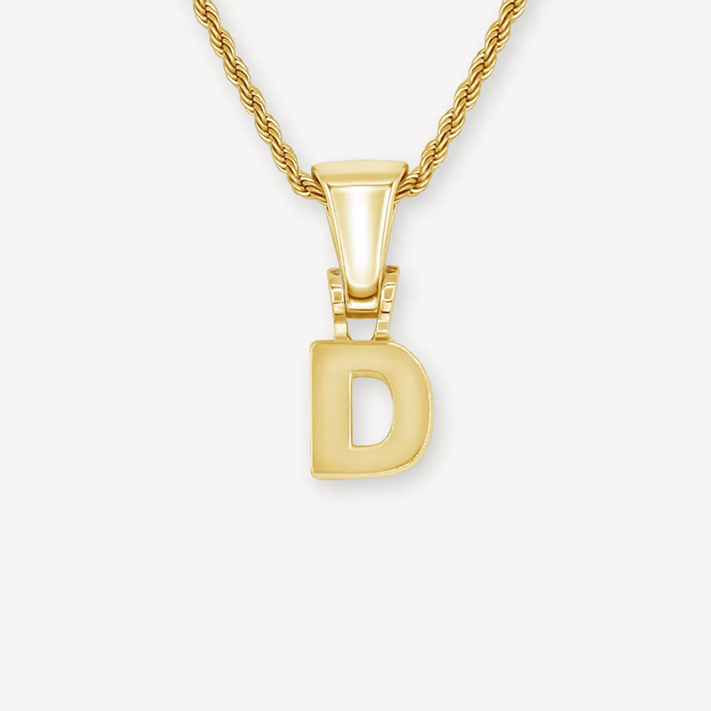 Single Gold Block Letter