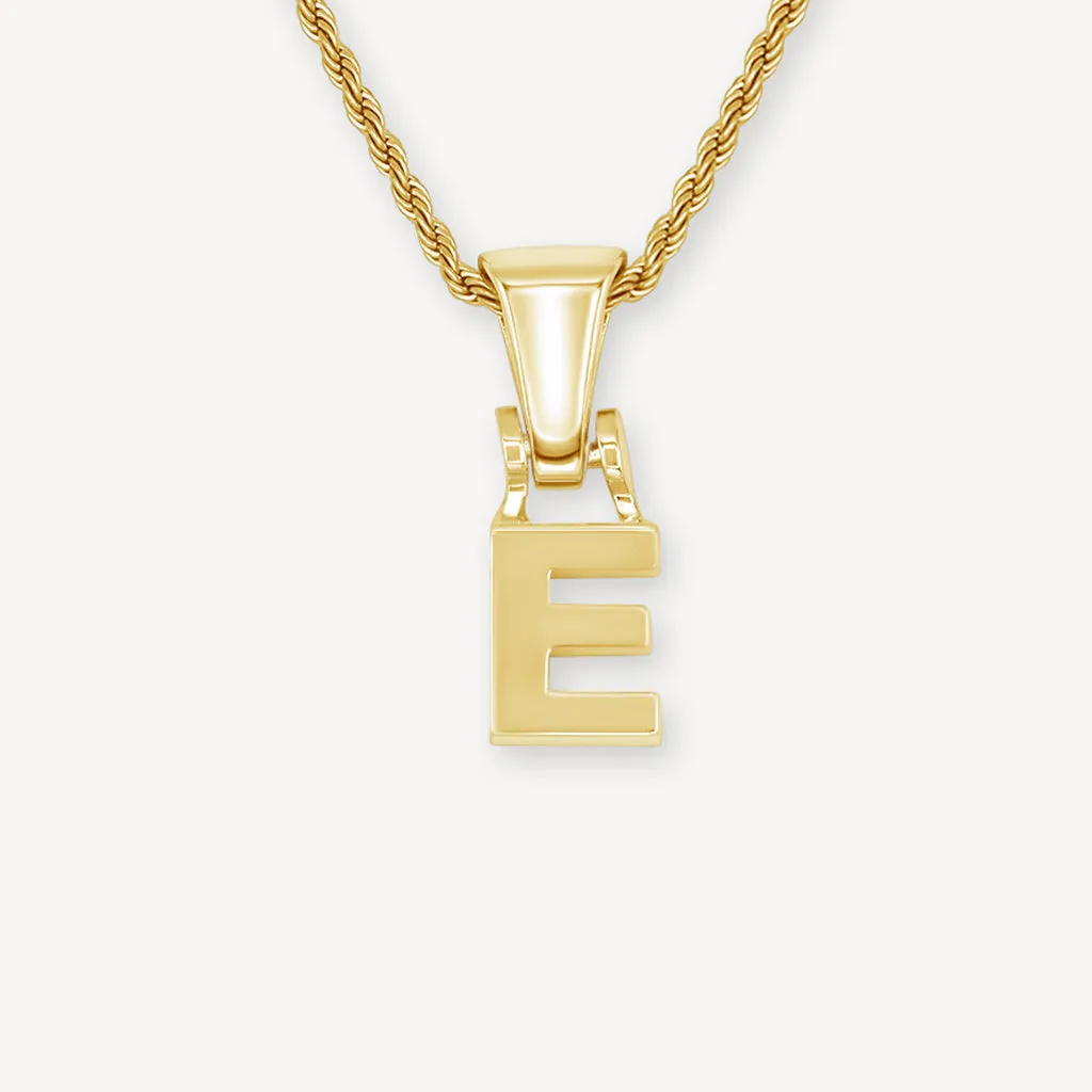 Single Gold Block Letter