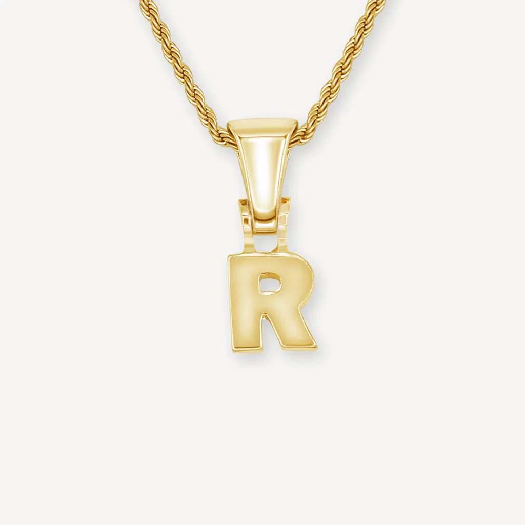 Single Gold Block Letter