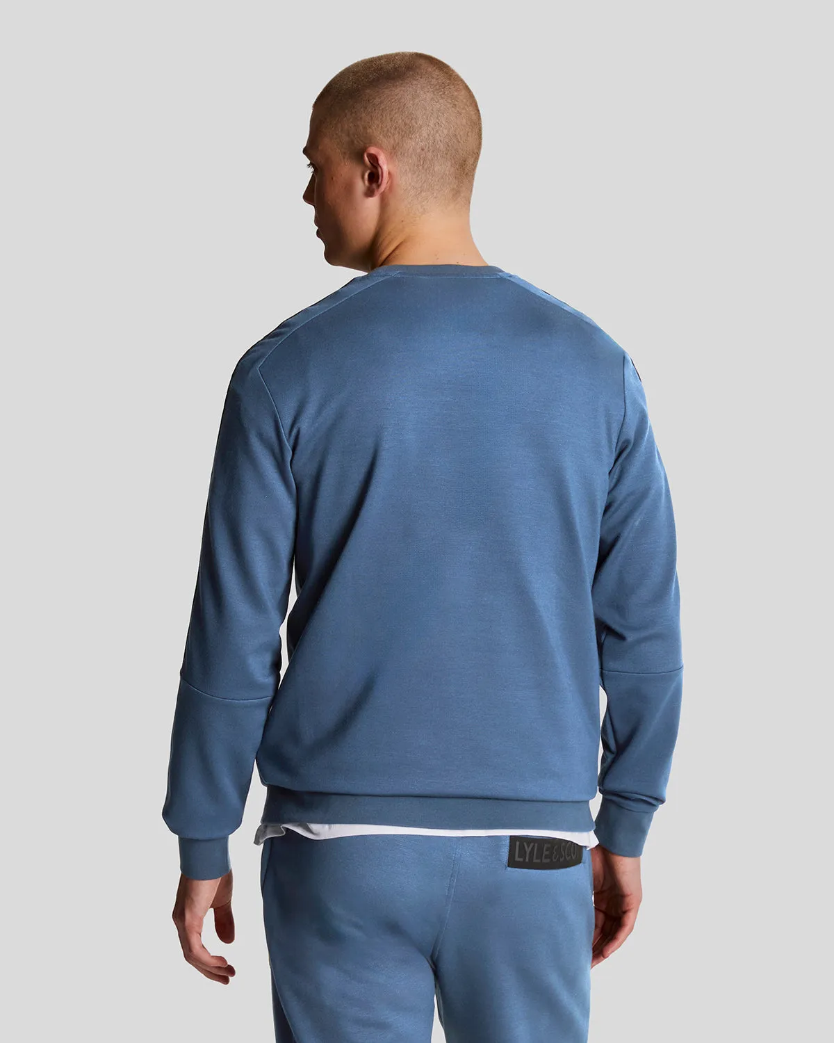 Sports Pocket Branded Crew Neck Sweatshirt