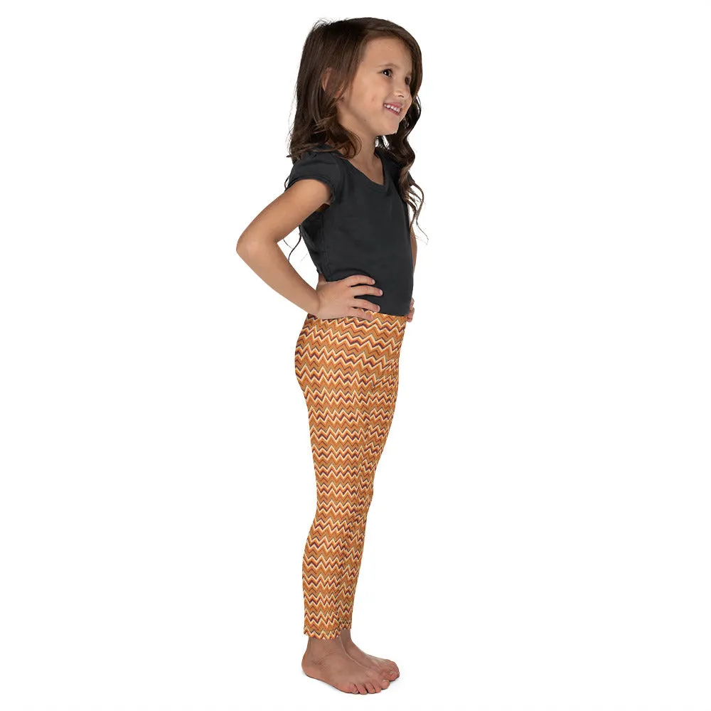 Spring Zag Zag Kid's Leggings, Toddler, Girls and Boys Matching Family Outfits