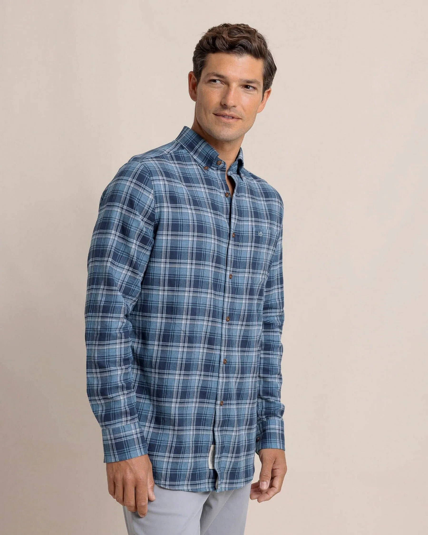 Stillwater Plaid Long Sleeve Sport Shirt