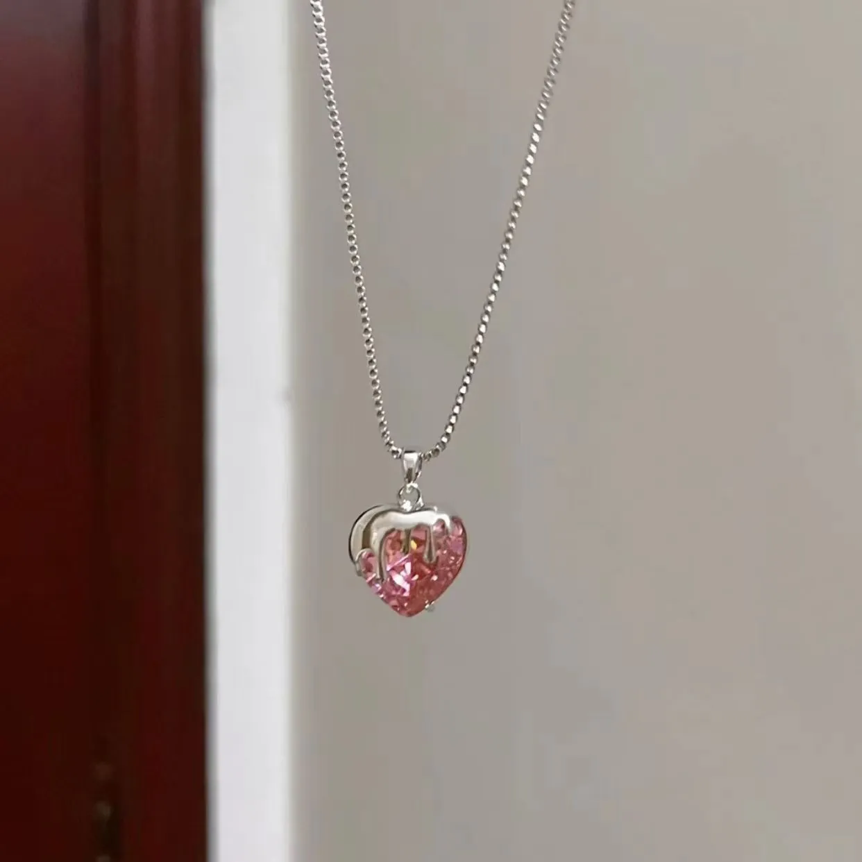 Strawberry Sweetheart Necklace