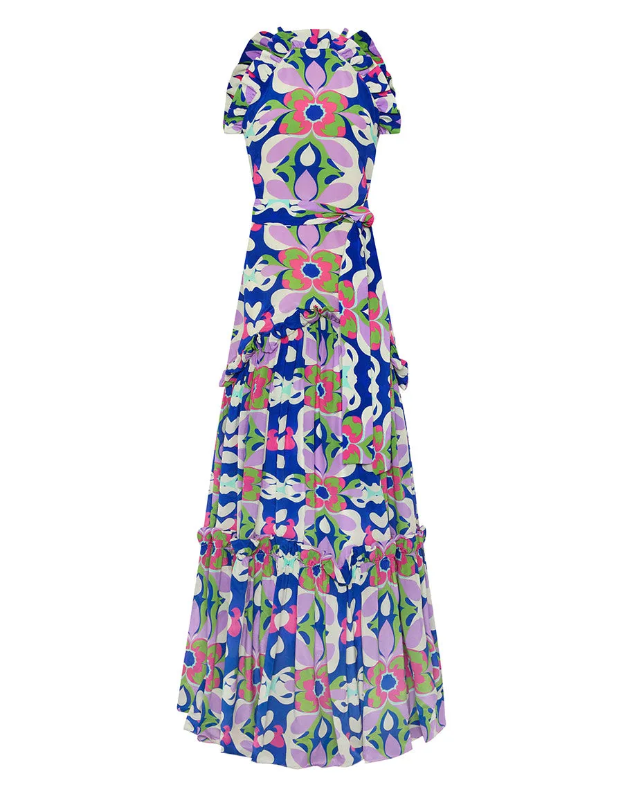 Tatiana Crepe Maxi Dress - Seventies Pink - SALE