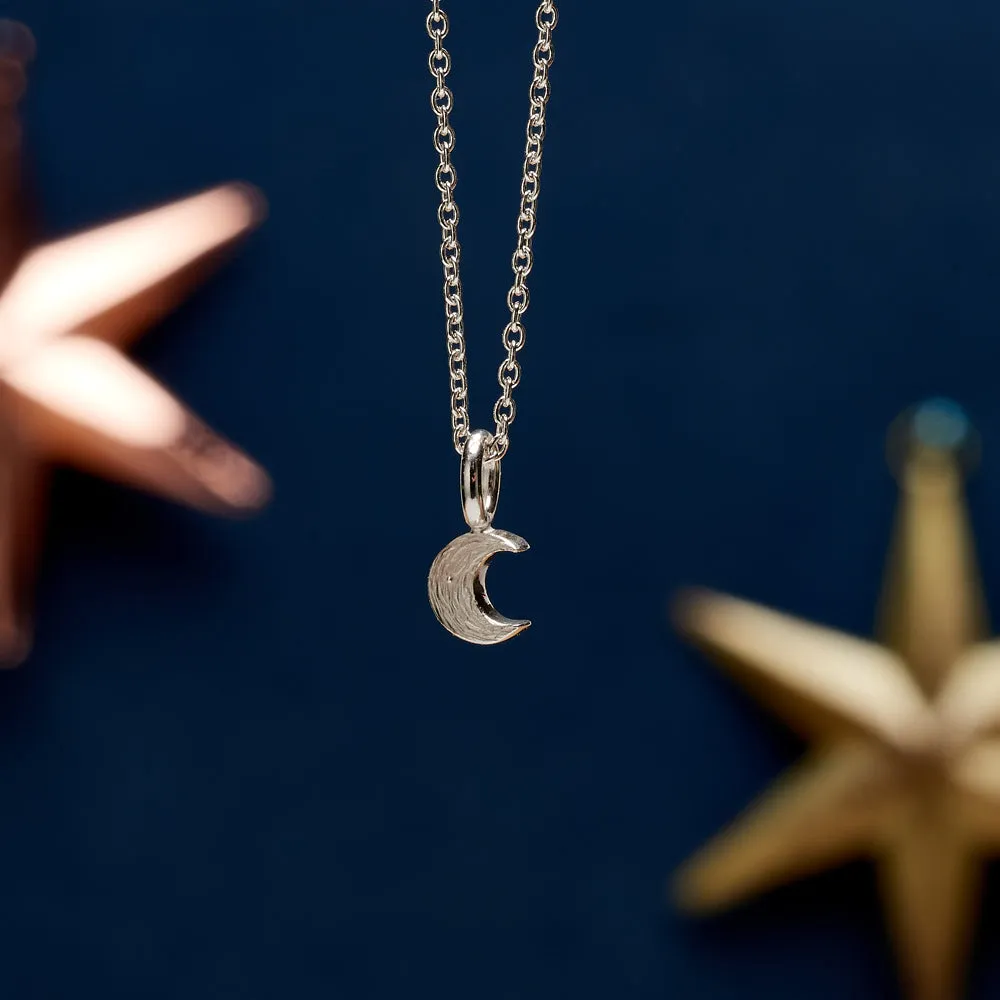 Twilight Moon Silver Necklace