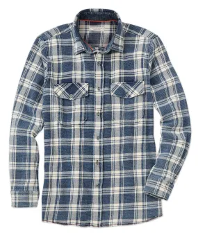 Twill Plaid Long Sleeve Sport Shirt