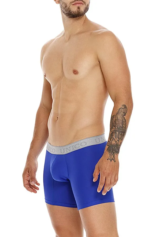 Unico Boxer Long Leg NAVY CELESTIAL Microfibre