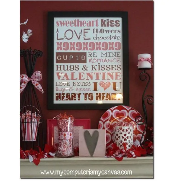 Valentine's Day Subway Art PRINTABLE