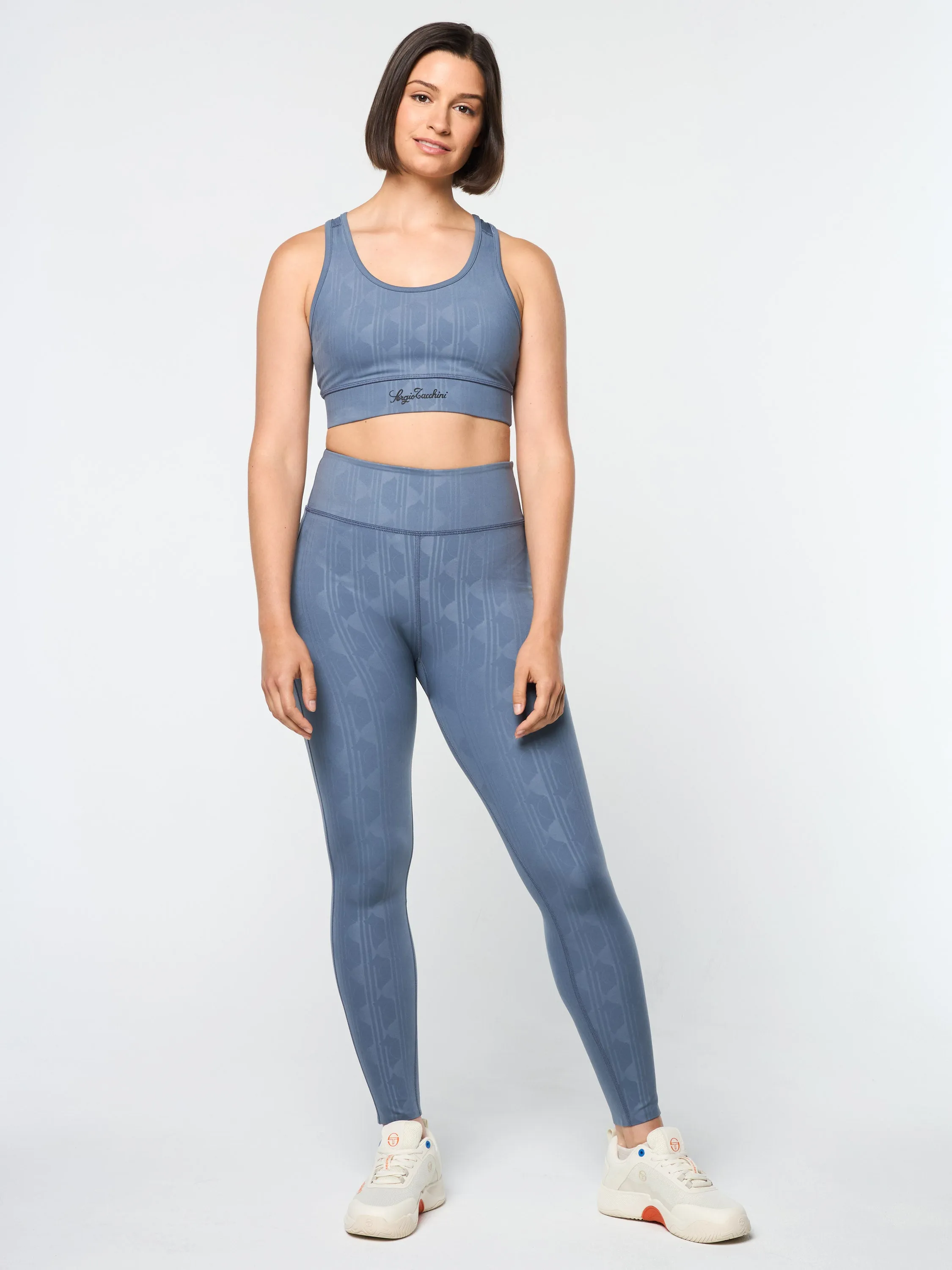 Viano Printed Sports Bra- Grisaille