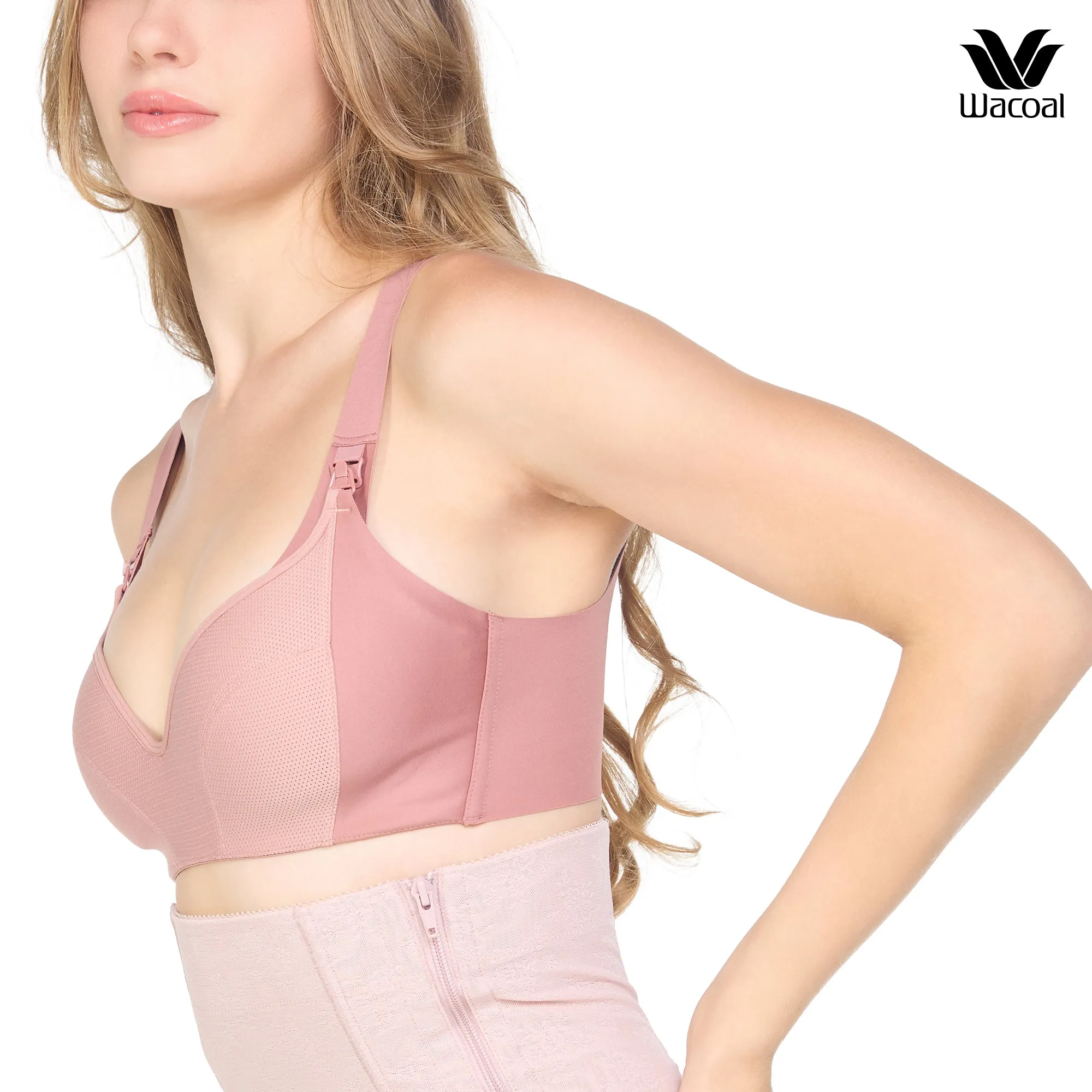 Wacoal Maternity Bra บราไม่เสริมโครง รุ่น WM1A01 สีส้มอมน้ำตาล (PO)