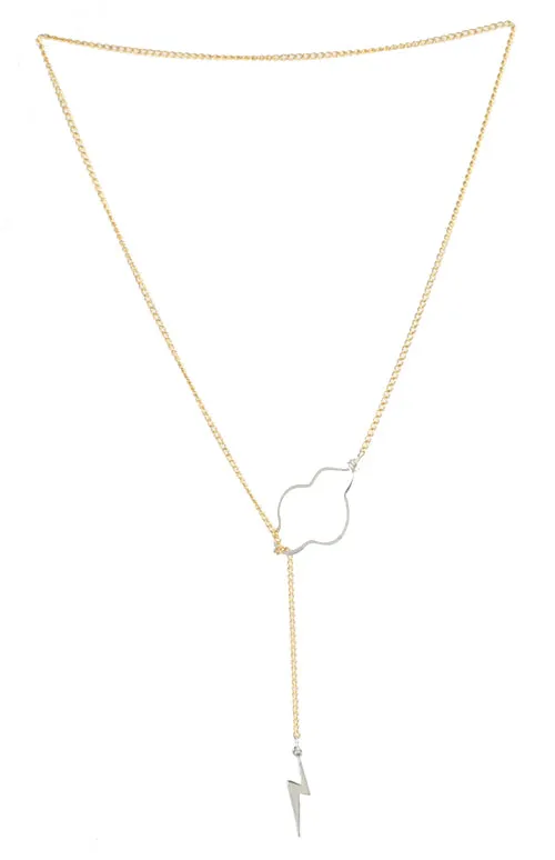 Weather the Storm Necklace - Silver Bolt