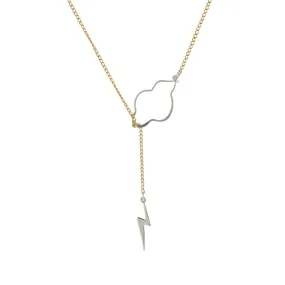 Weather the Storm Necklace - Silver Bolt