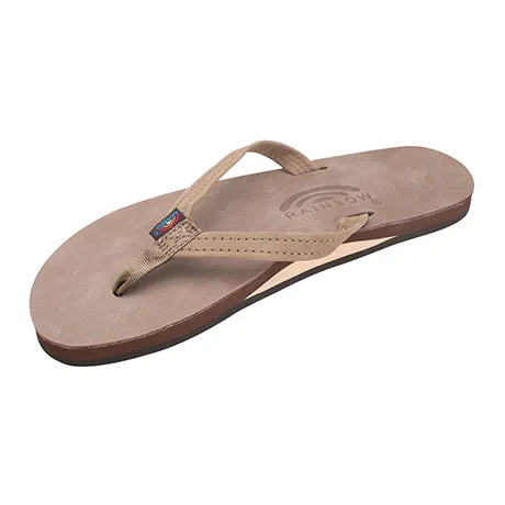 Women's Single Layer Classic Leather with Arch Support 1/2" Narrow Strap