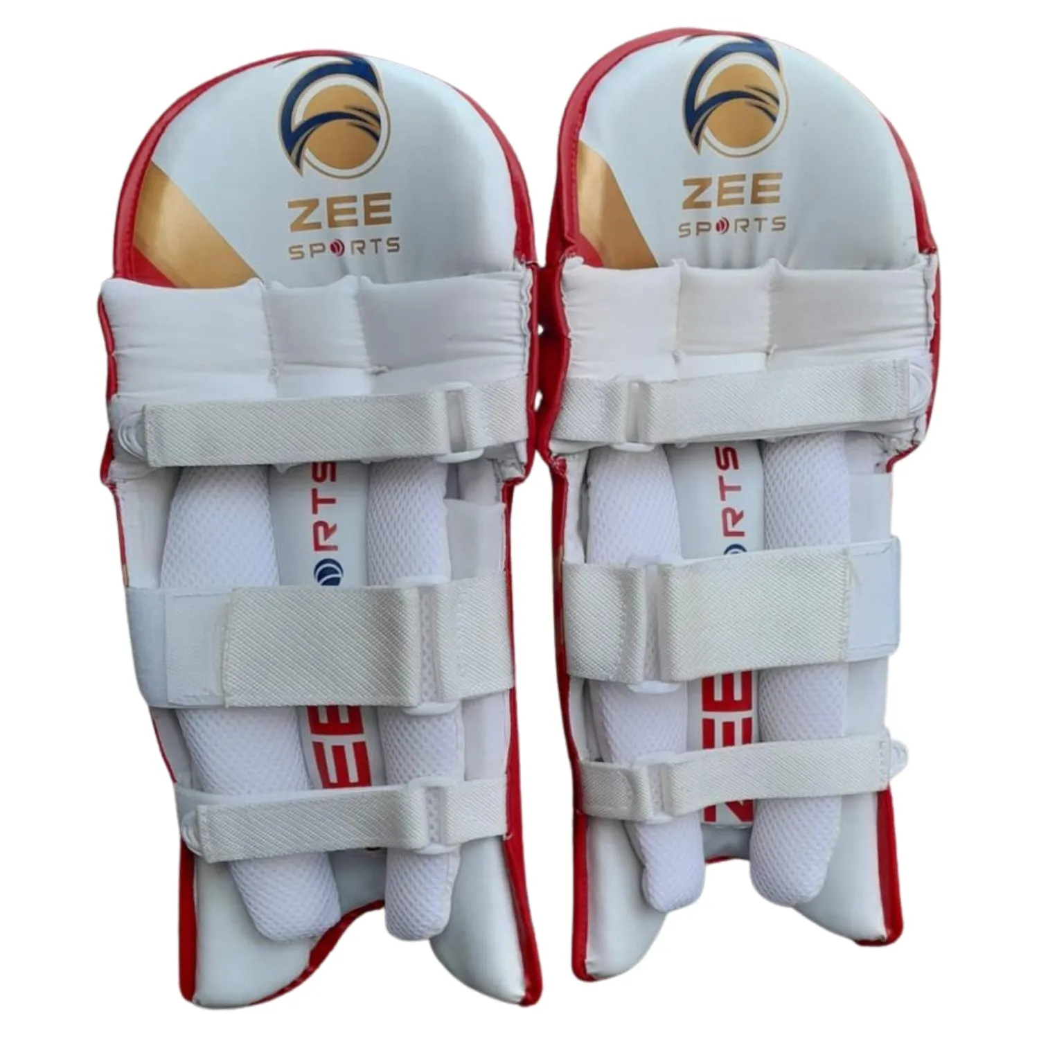 Zee Sports Batting Pads, Model Sonic Range Junior, XXS, Red